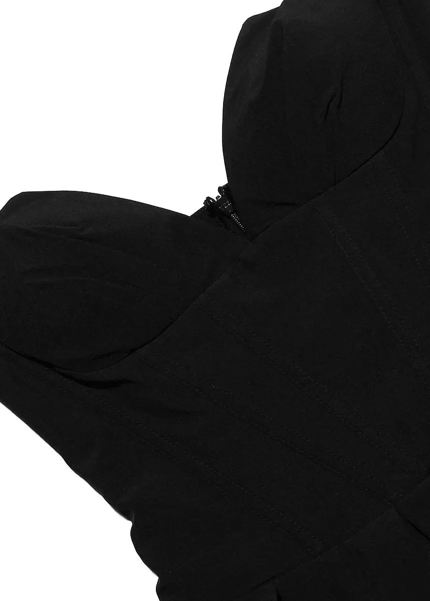 Isabella Strapless Jurk – Zwarte A-lijn jurk zonder bandjes