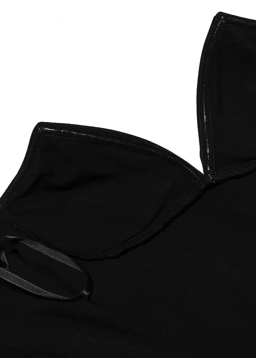 Isabella Strapless Jurk – Zwarte A-lijn jurk zonder bandjes