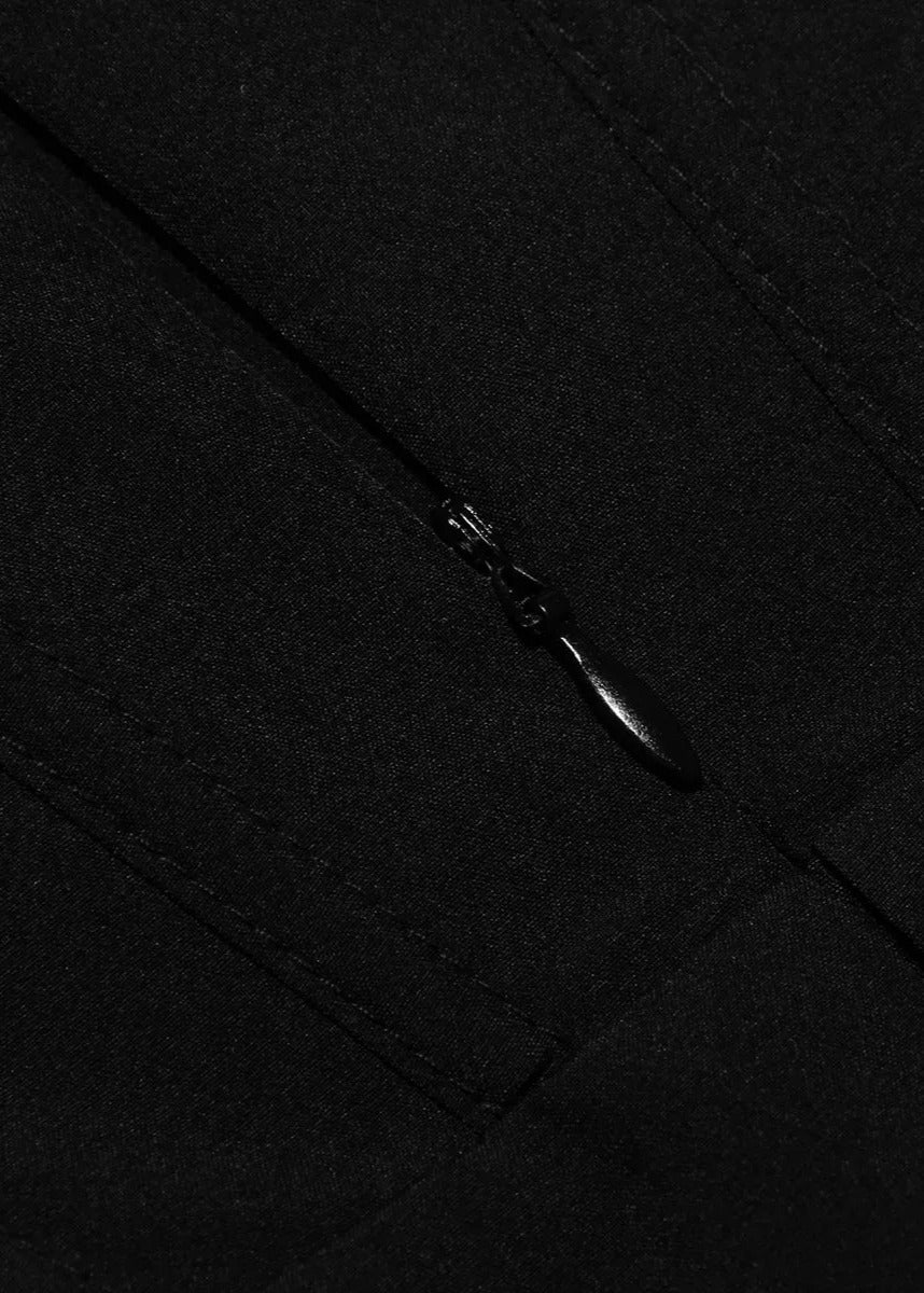 Isabella Strapless Jurk – Zwarte A-lijn jurk zonder bandjes