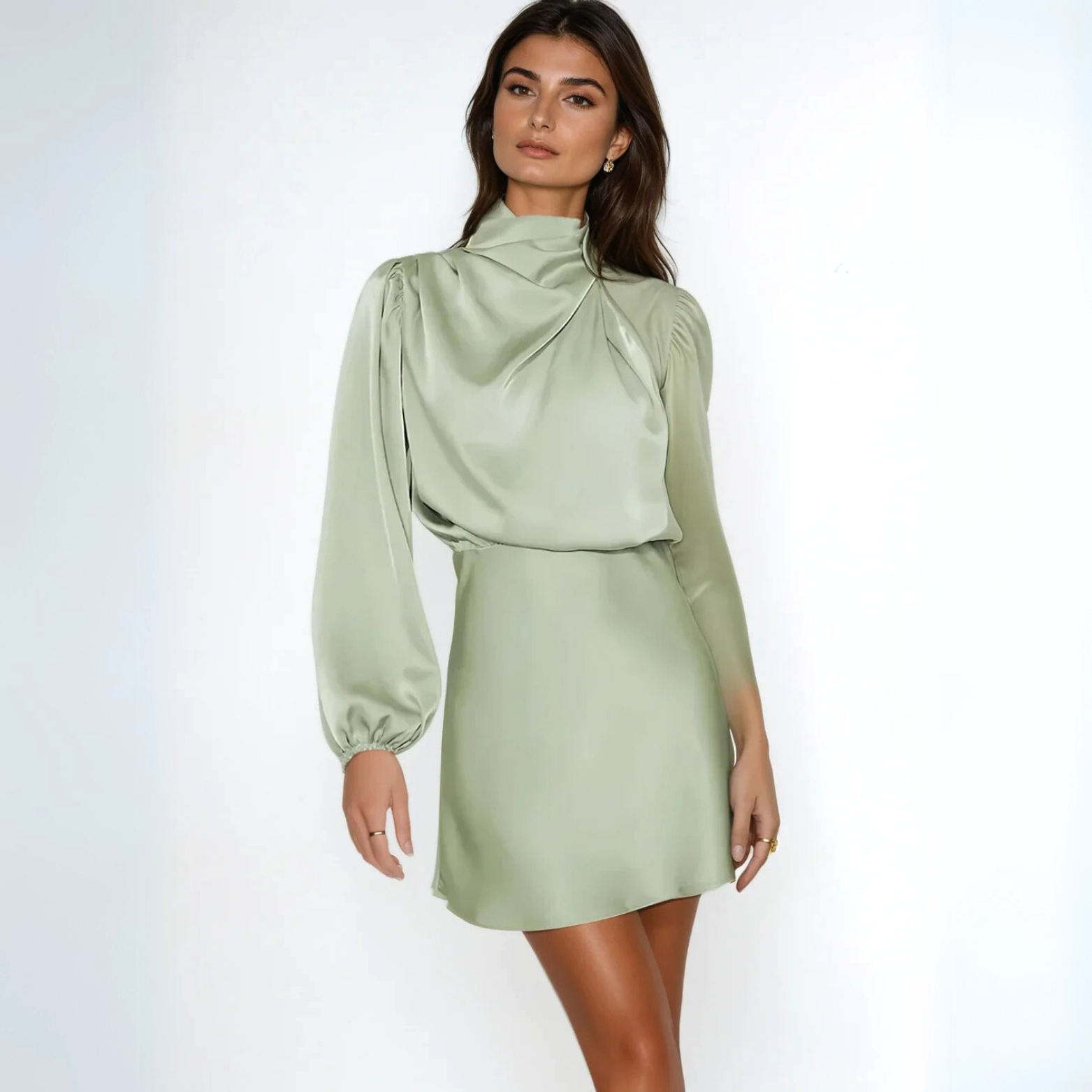 Merel Satijnen One Shoulder Jurk – Elegant & Verfijnd