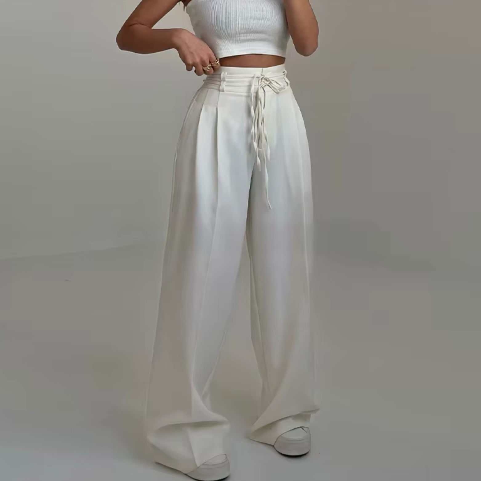 Amira Broek – Hoge Taille & Losse Pasvorm | Comfortabele Damesbroek