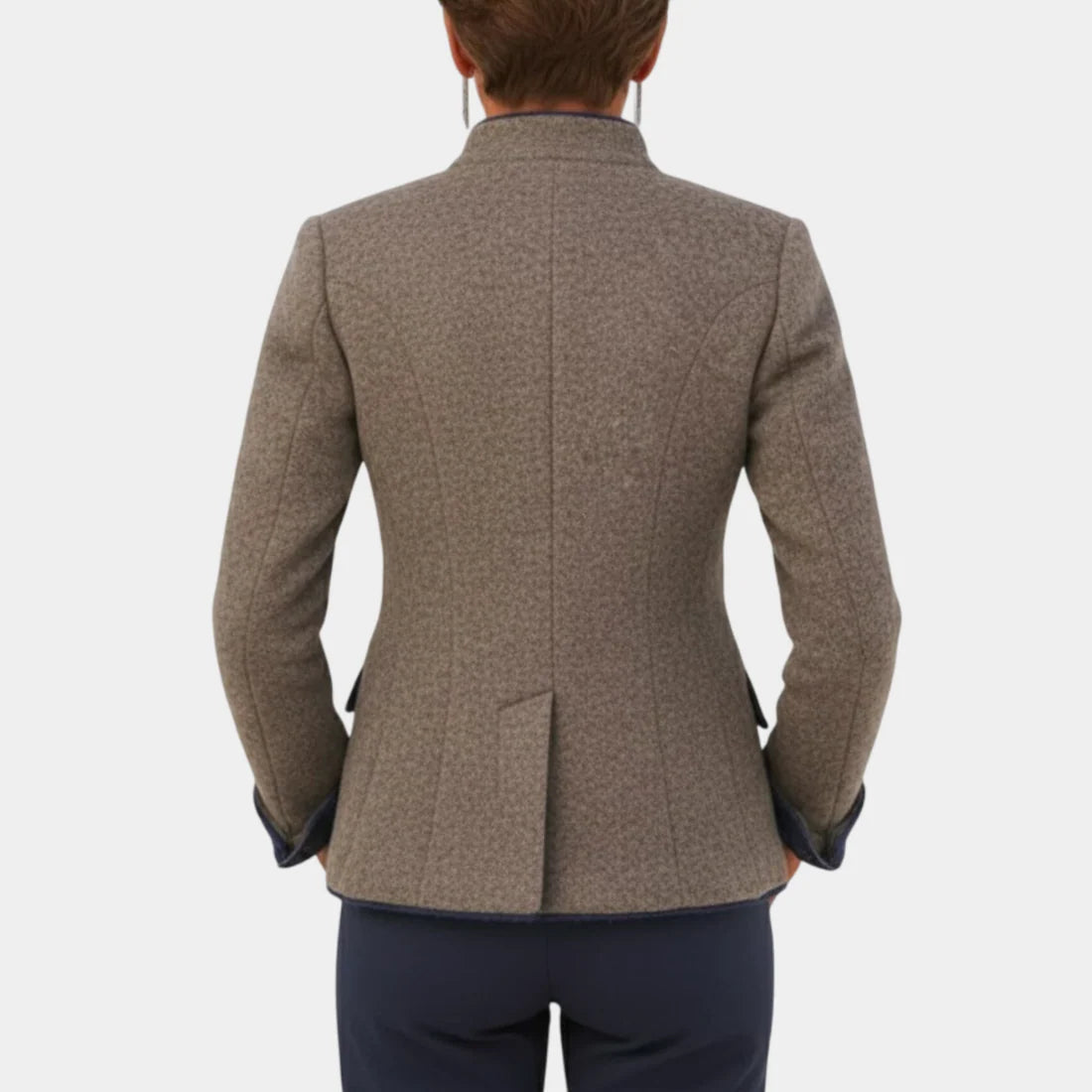 Blazer van wolmix met knoopsluiting voor dames
