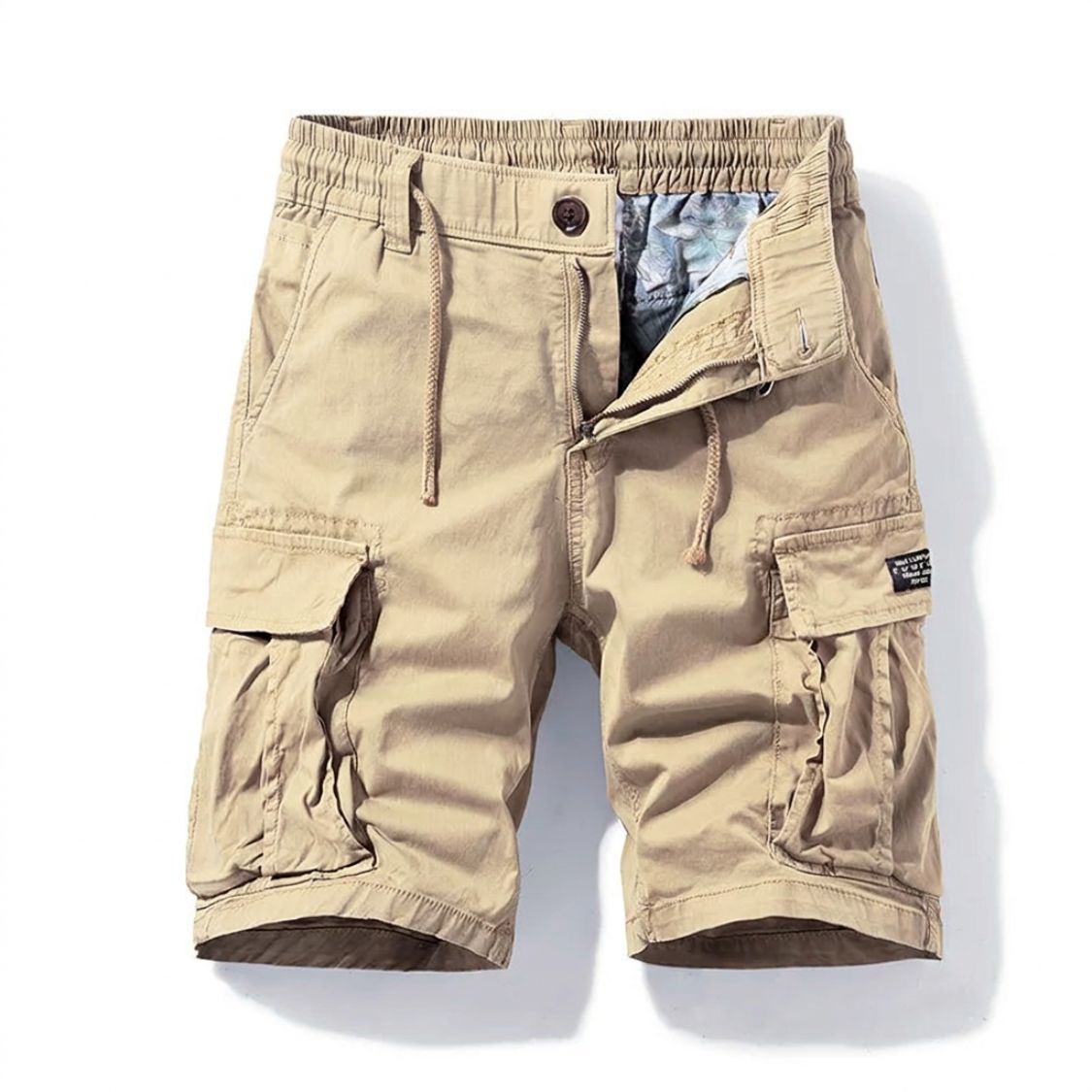 Cargo Short Heren met Rechte Pasvorm en Meerdere Zakken