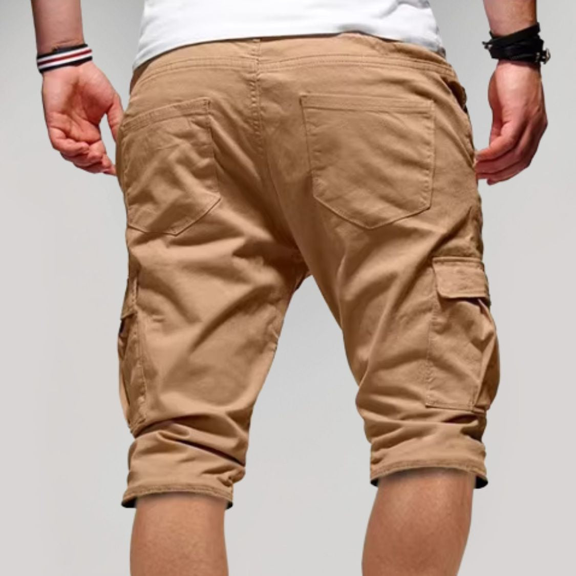 Cargo Short Heren met Trekkoord en Meerdere Zakken