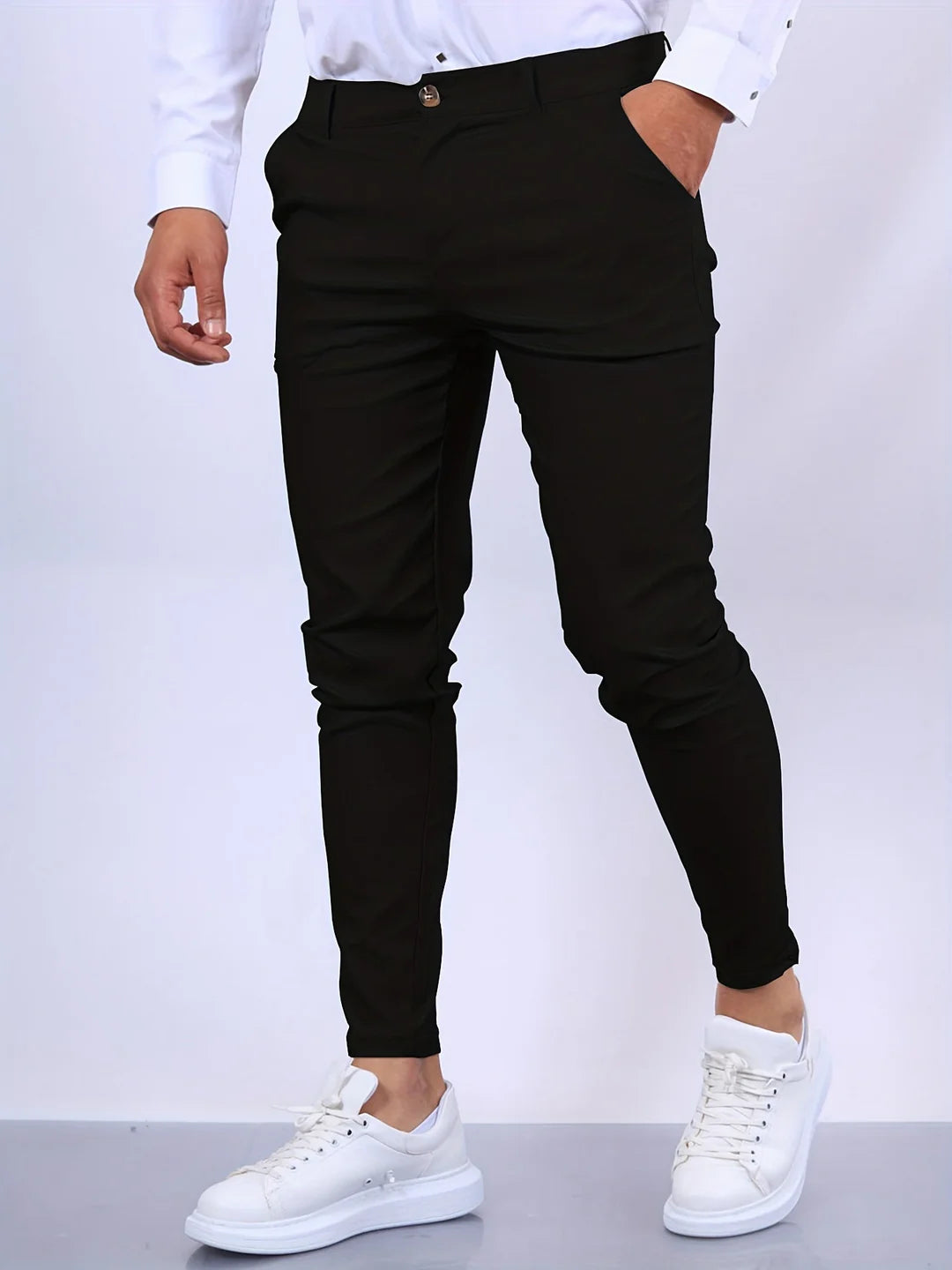 Chino broek met rechte pijpen voor heren