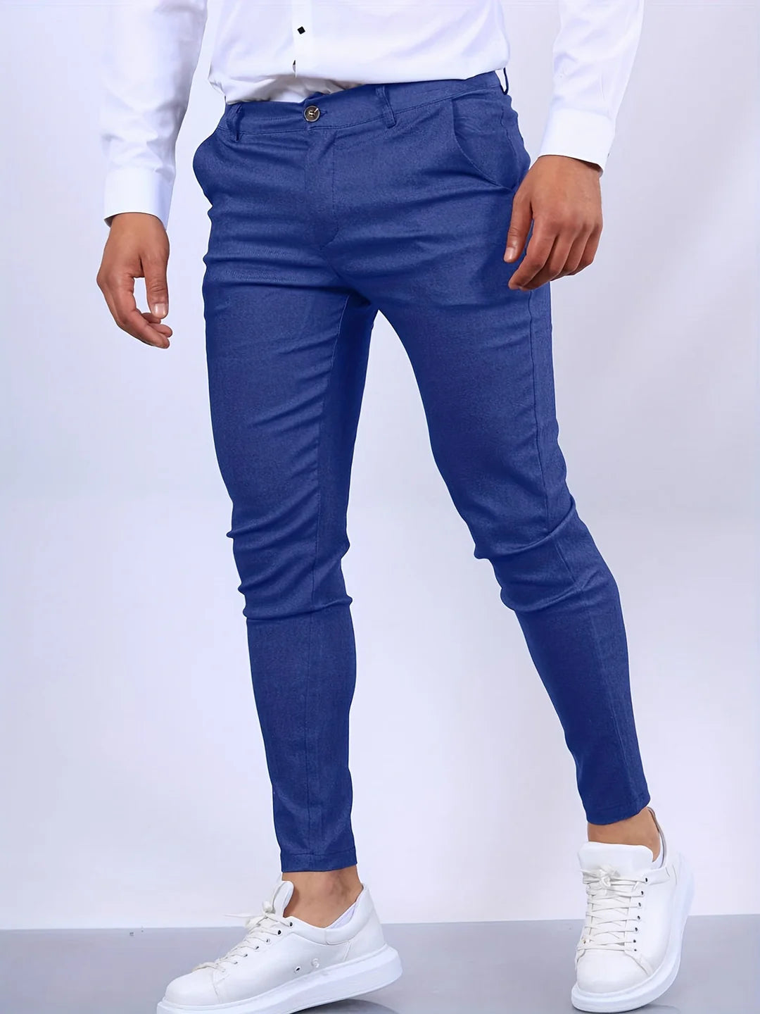 Chino broek met rechte pijpen voor heren