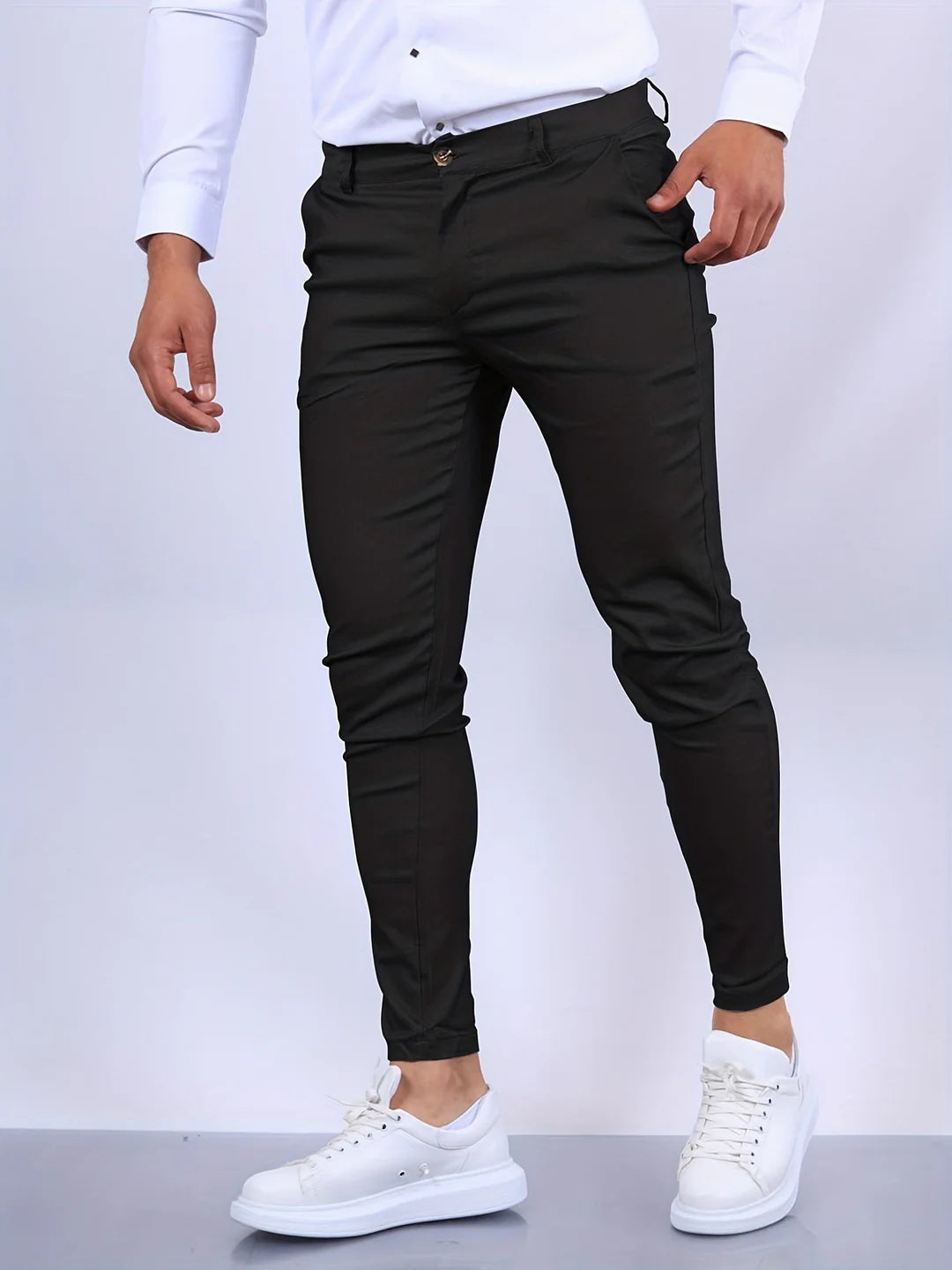 Chino broek met rechte pijpen voor heren