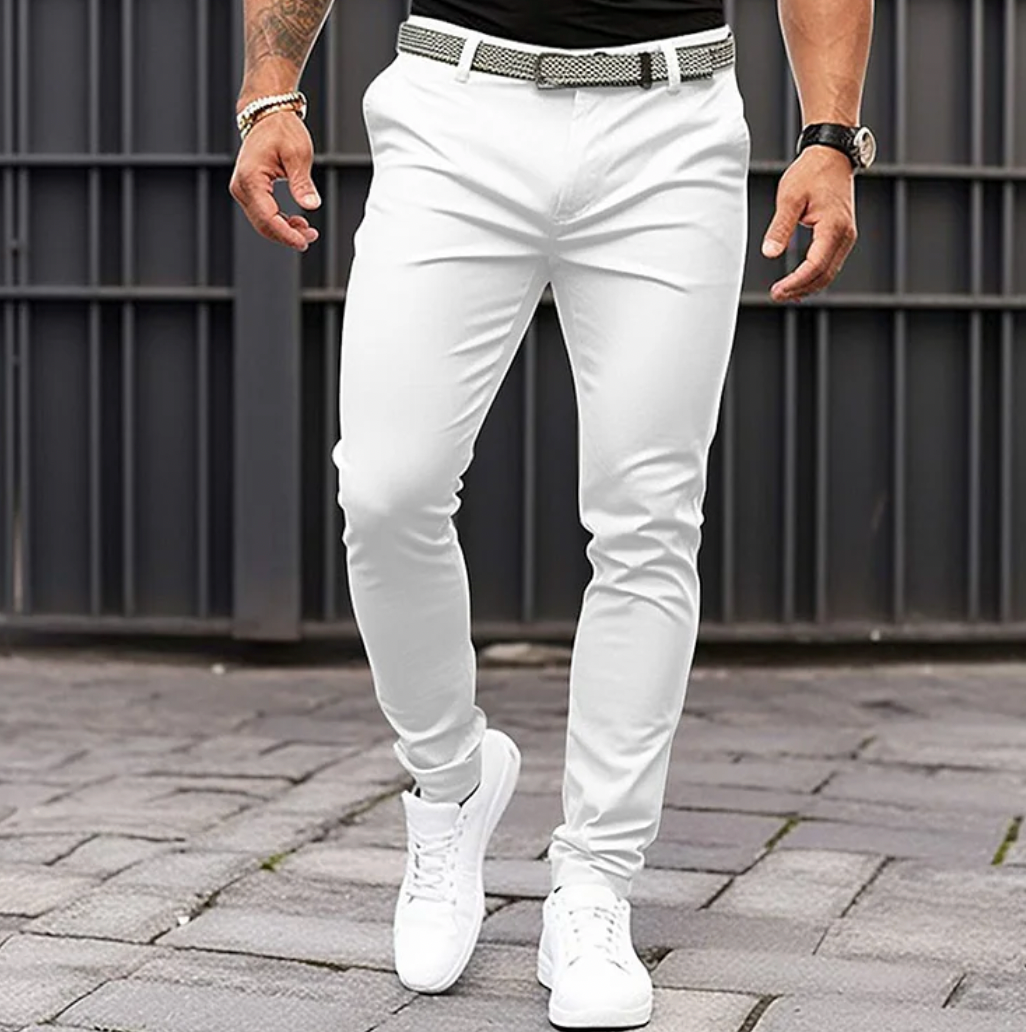Chino met slim fit voor heren