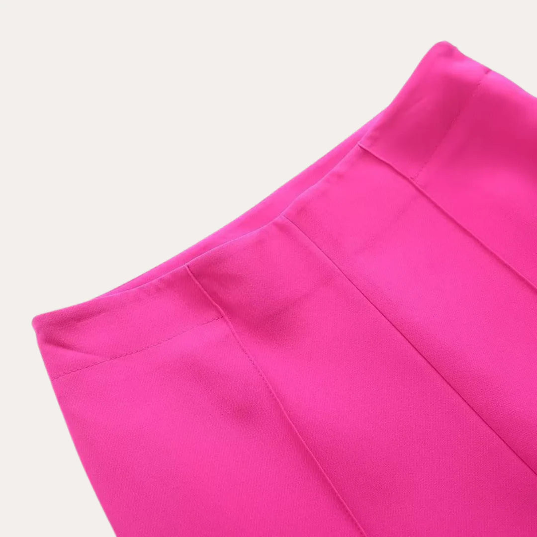 Dames Blazer en Broek Set met Strikceintuur