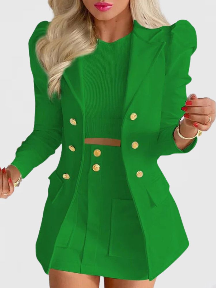 Dames Co-ord Set met Blazer en Minirok