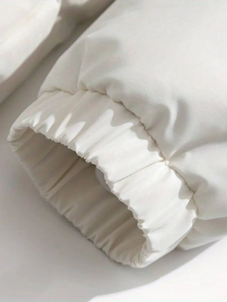 Dames Gewatteerde Winterjas met Capuchon en Pluche Binnenvoering