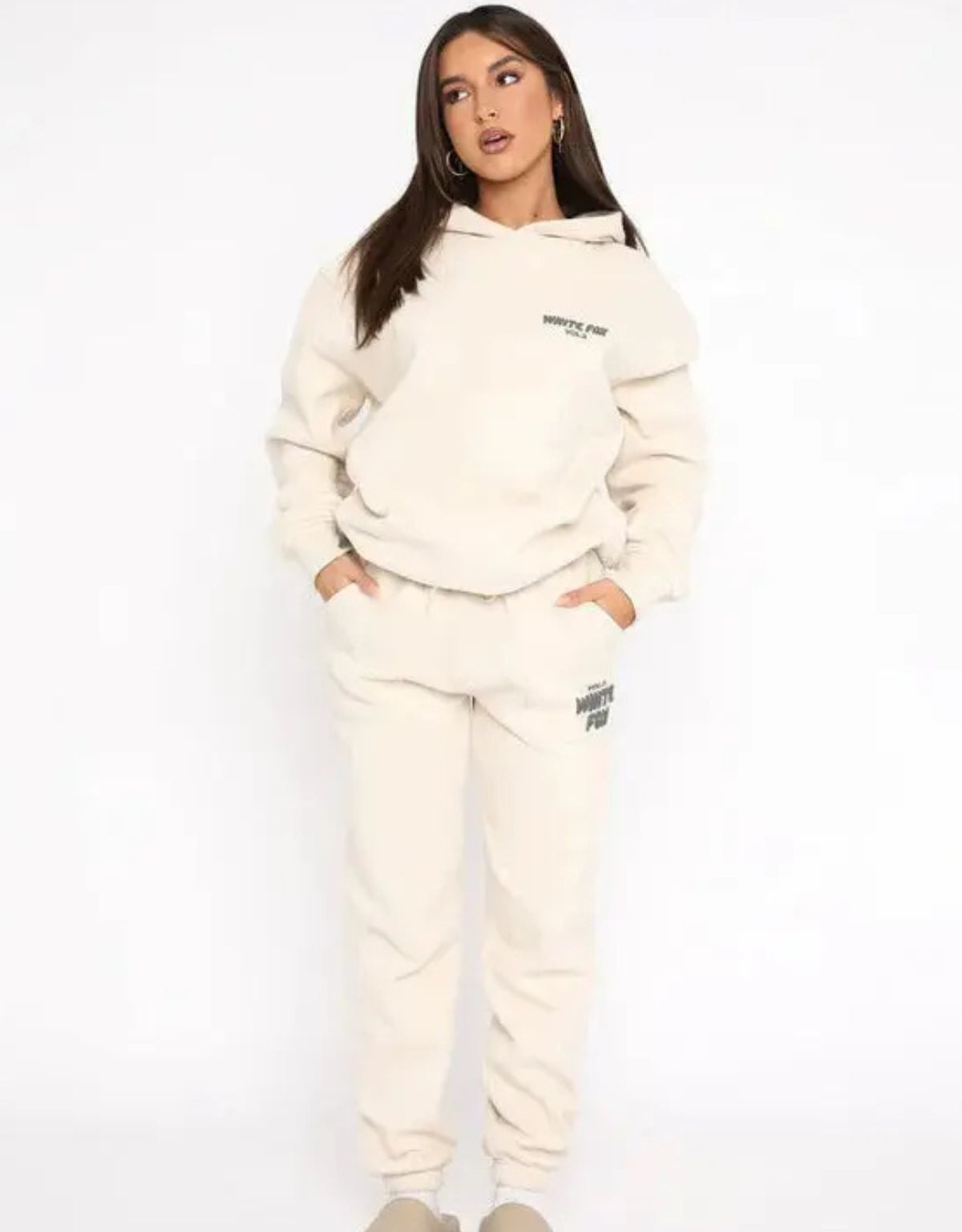 Dames Hoodie en Joggingbroek Set met Relaxed Fit