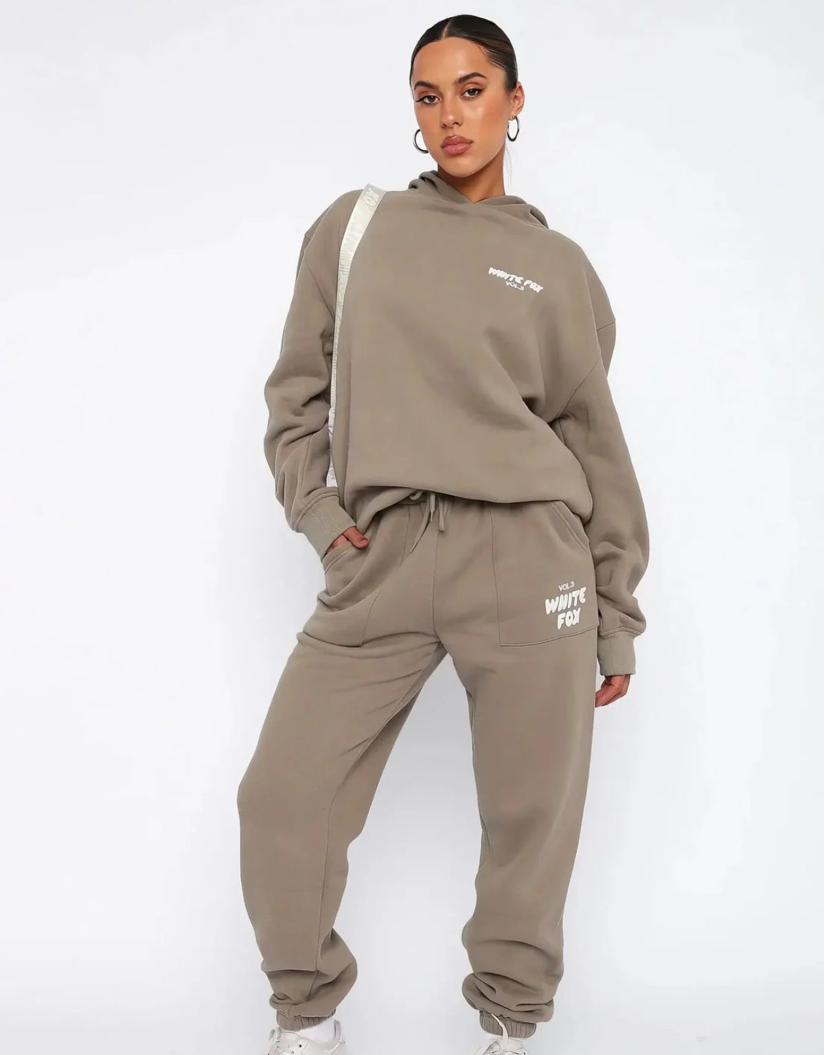 Dames Hoodie en Joggingbroek Set met Relaxed Fit