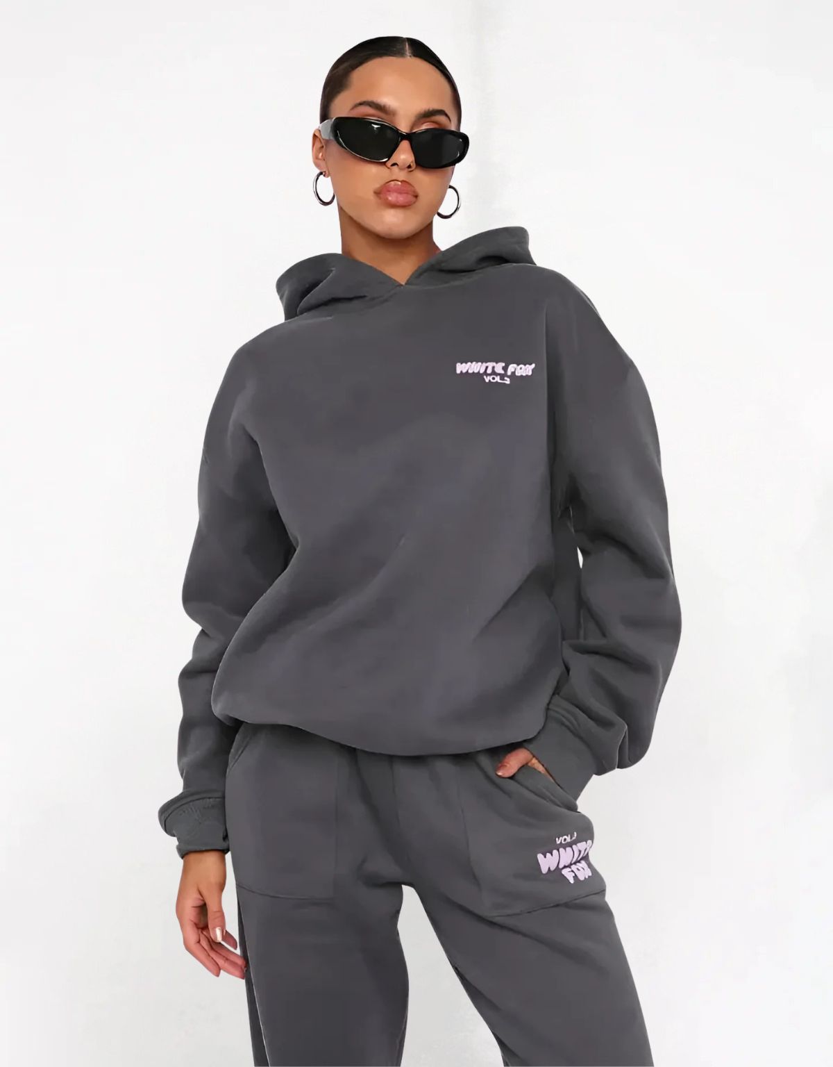 Dames Hoodie en Joggingbroek Set met Relaxed Fit