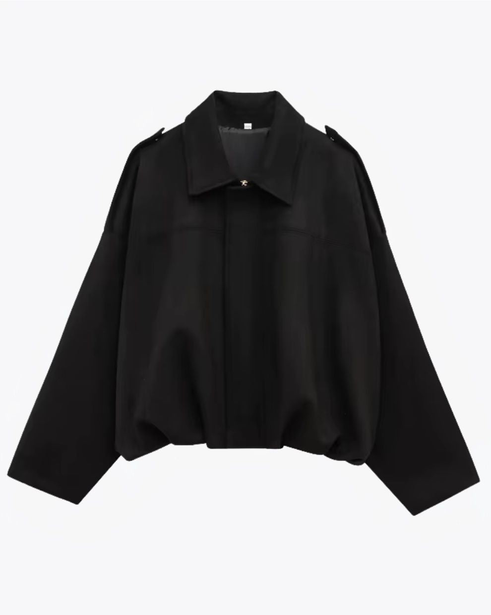 Dames Jas met Oversized Pasvorm en Suède-look