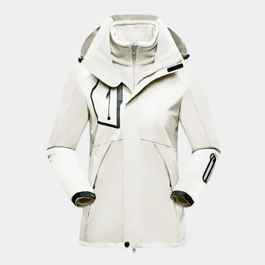 Dames Outdoor Jas met Waterafstotende Buitenlaag en Fleece Voering