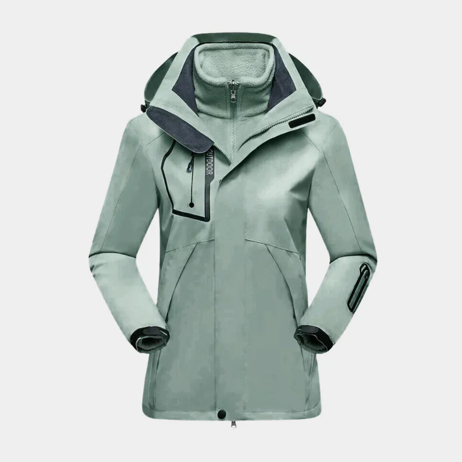 Dames Outdoor Jas met Waterafstotende Buitenlaag en Fleece Voering