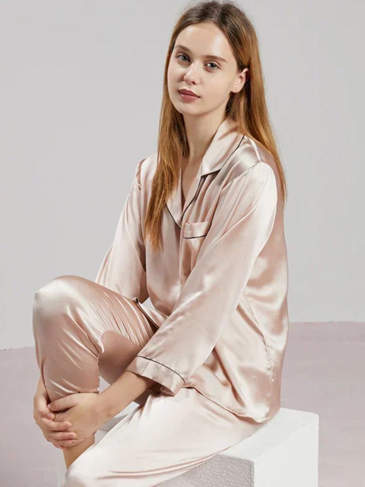 Damespyjama Tweedelig met Satijnlook