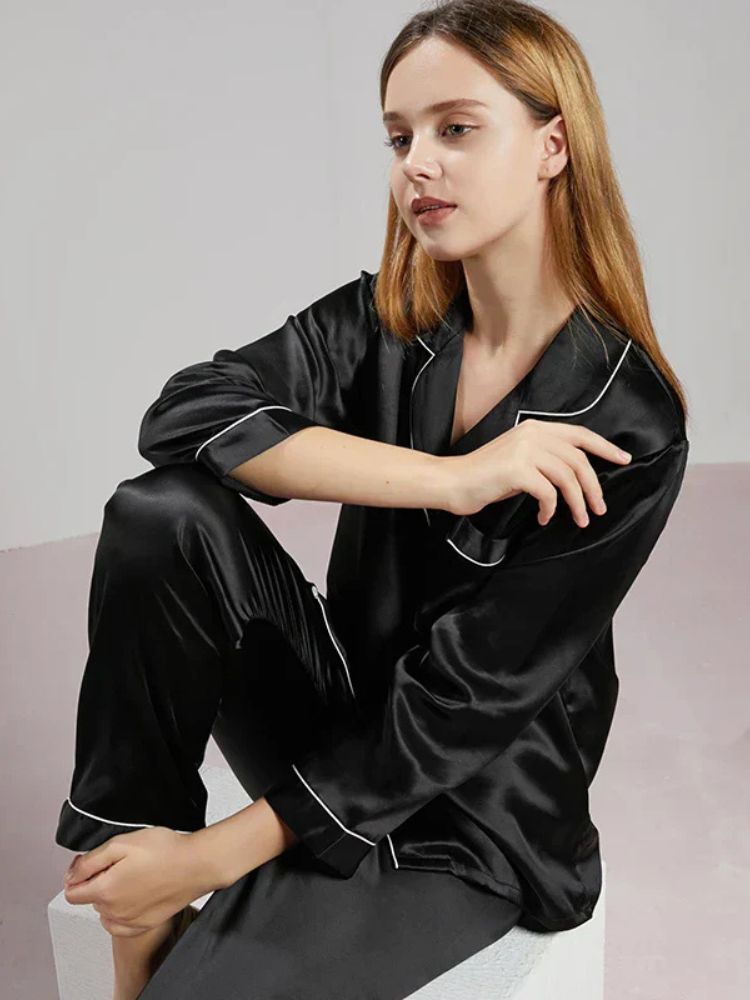 Damespyjama Tweedelig met Satijnlook