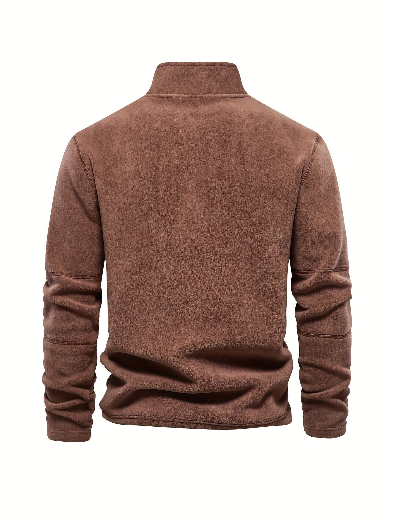 Fleece sweatshirt met halve rits voor heren
