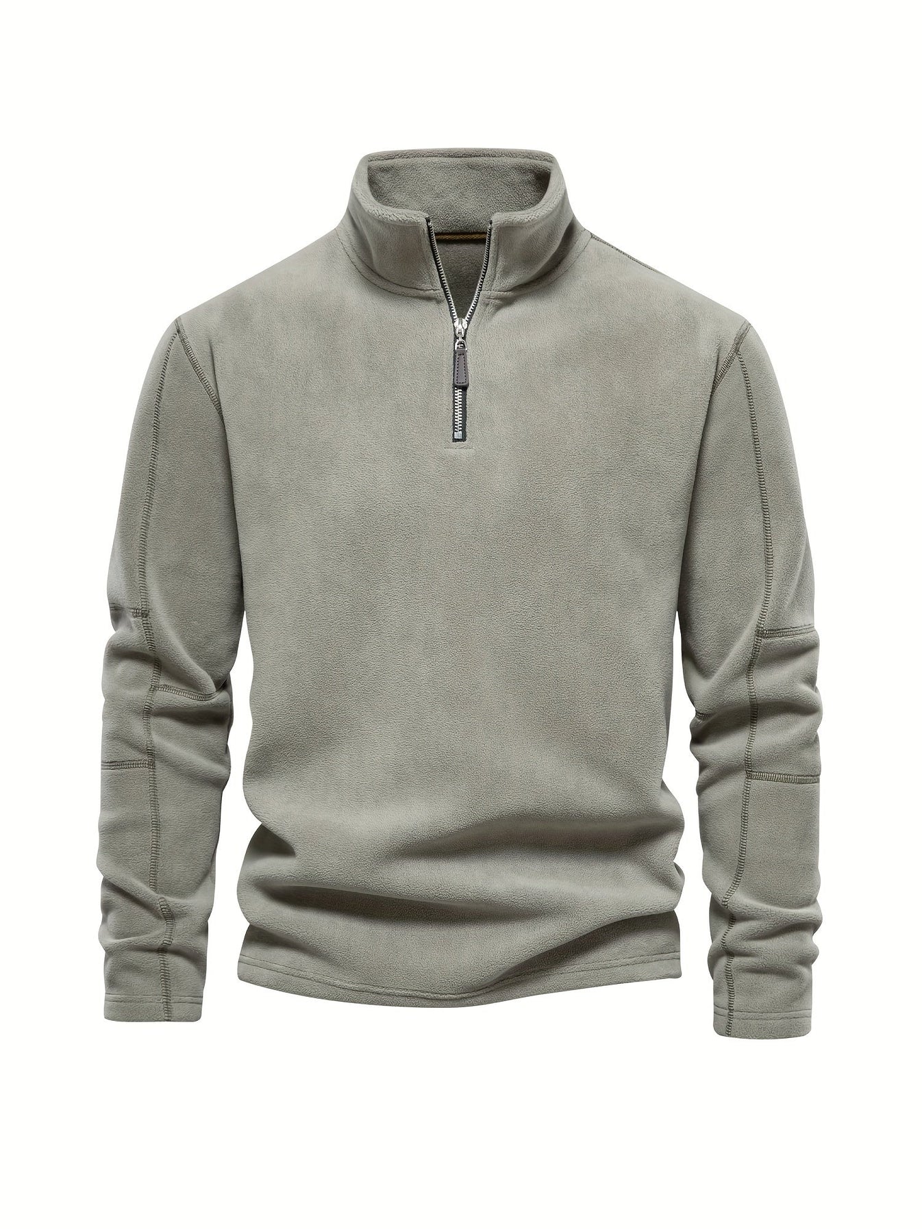 Fleece sweatshirt met halve rits voor heren