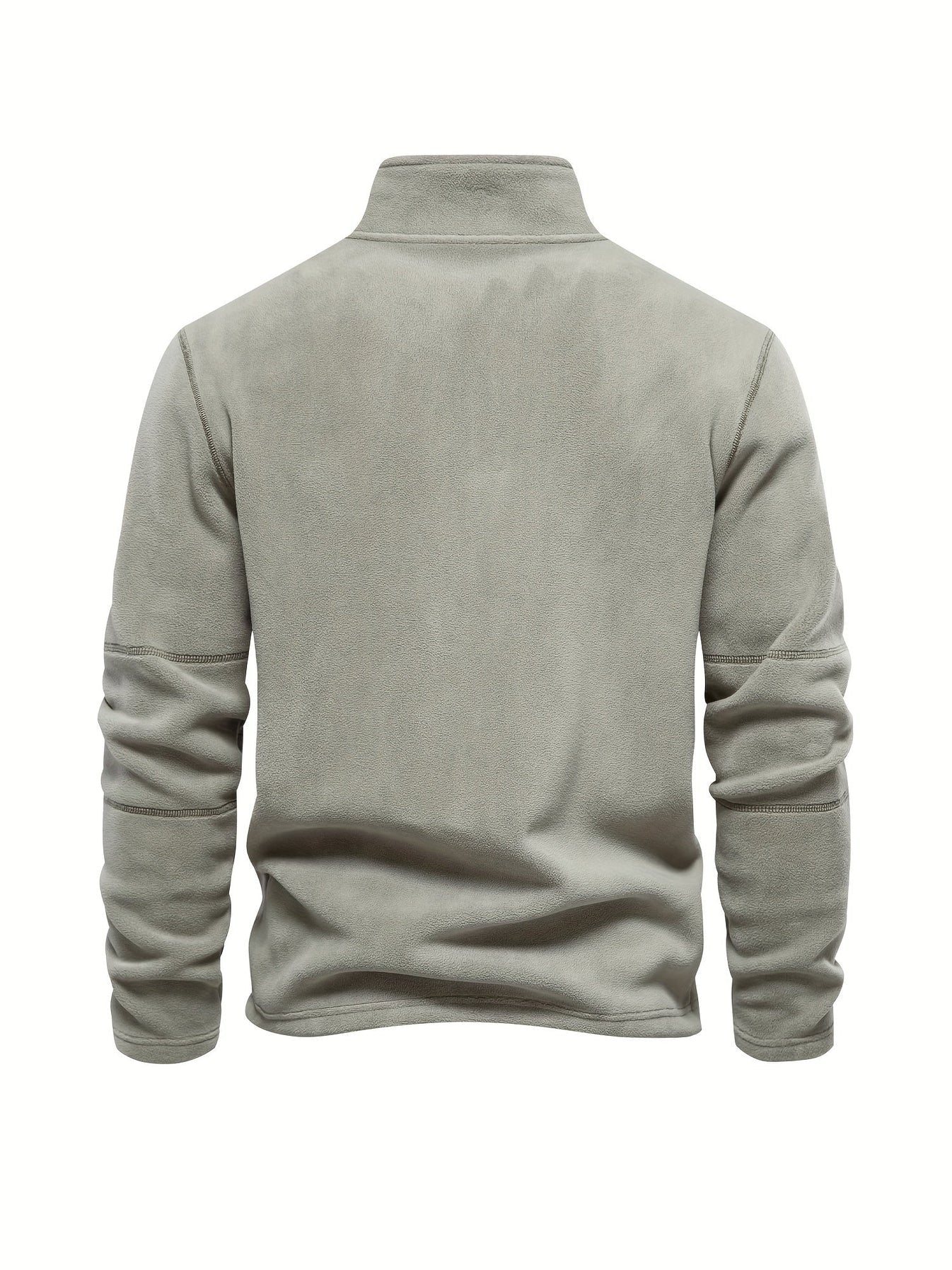 Fleece sweatshirt met halve rits voor heren