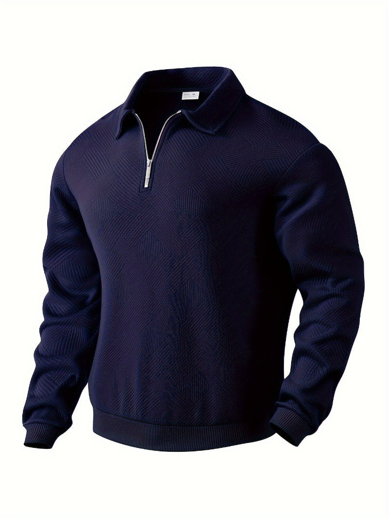 Gebreide half-zip Trui met Lange Mouwen voor Heren