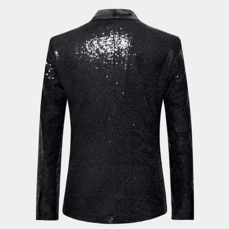 Heren Blazer met Glitters in Smokingstijl