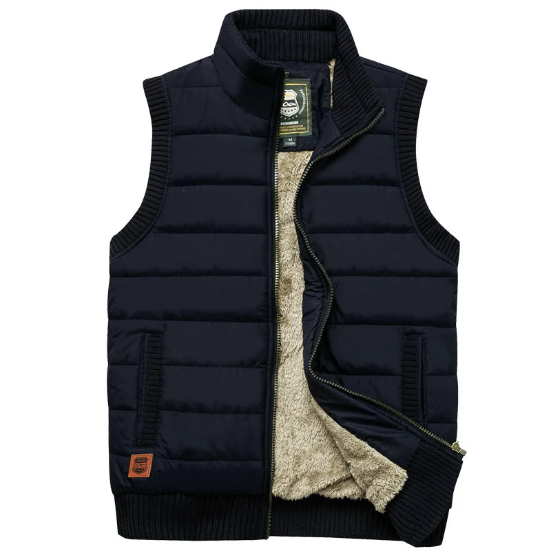 Heren Bodywarmer met Gewatteerde Buitenlaag en Fleece Voering