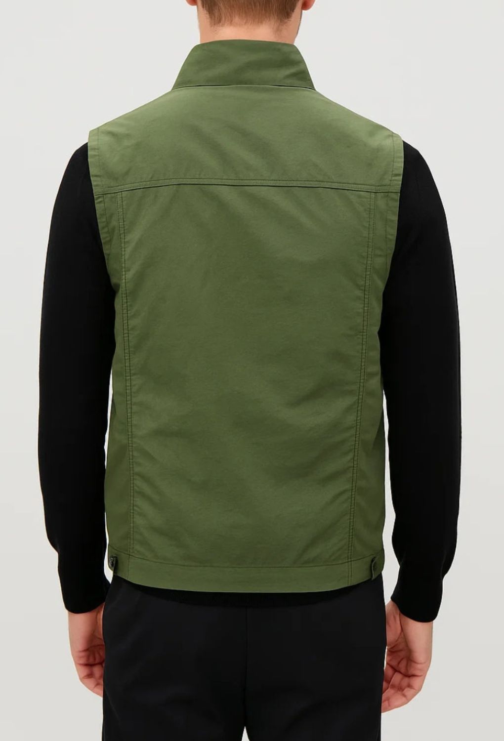 Heren Bodywarmer met Ritssluiting en Opstaande Kraag