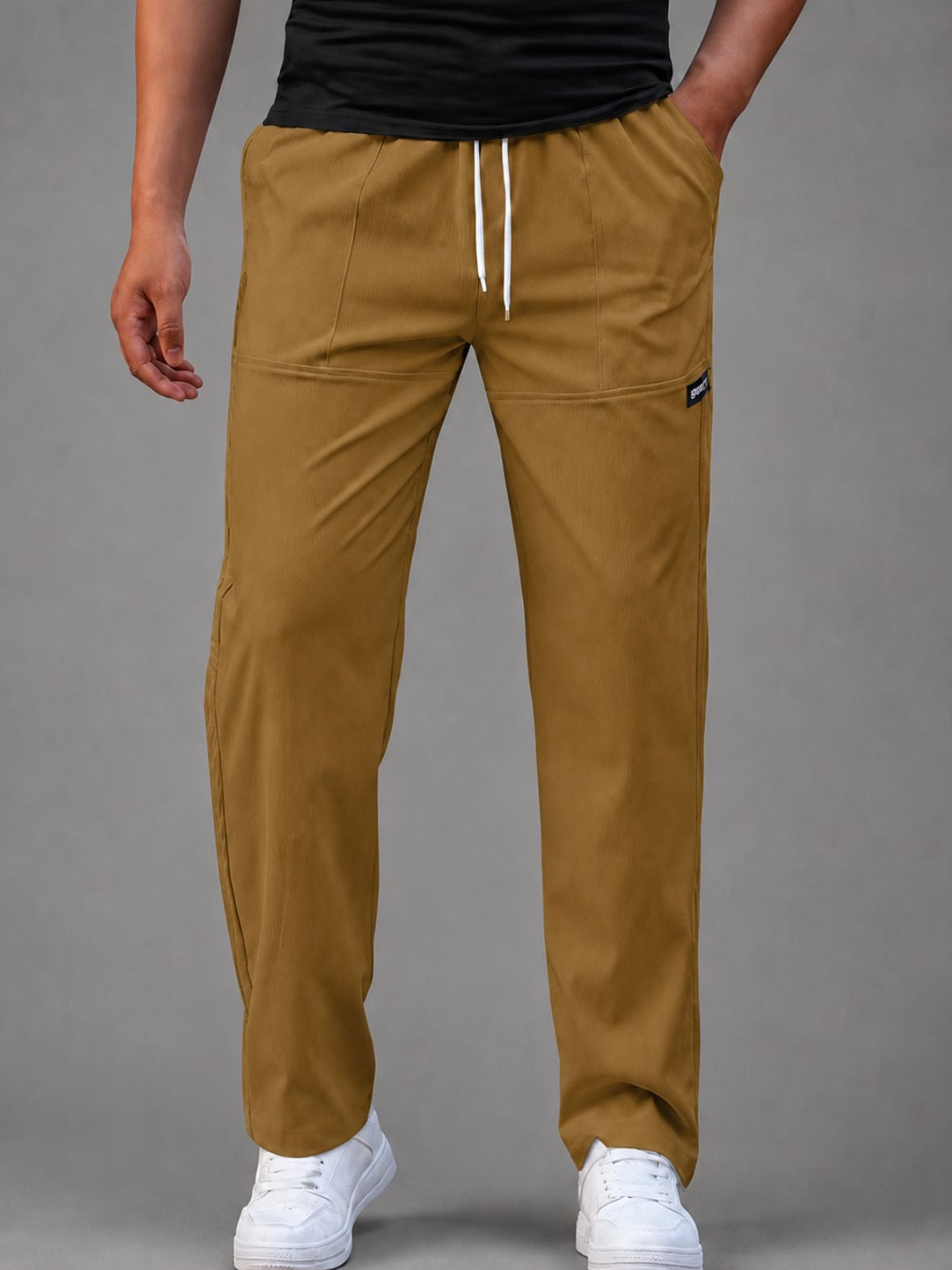 Heren Broek met Rechte Pijpen en Trekkoord