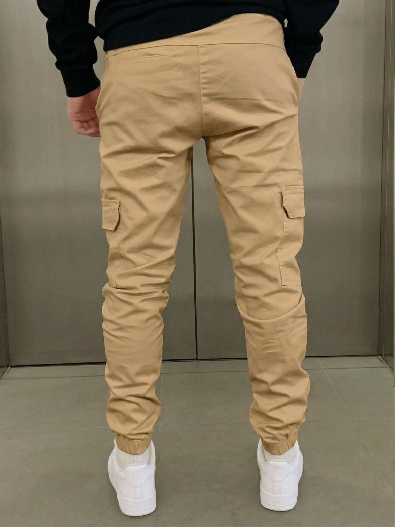Heren Cargo Joggingbroek met Verstelbare Taille en Meerdere Zakken