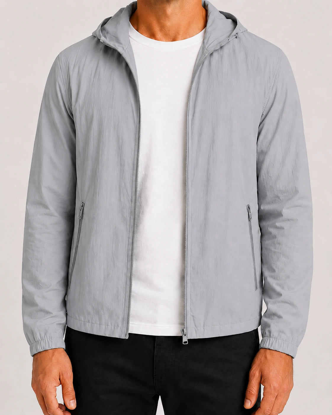 Heren Dun Jack met Capuchon en Ritssluiting