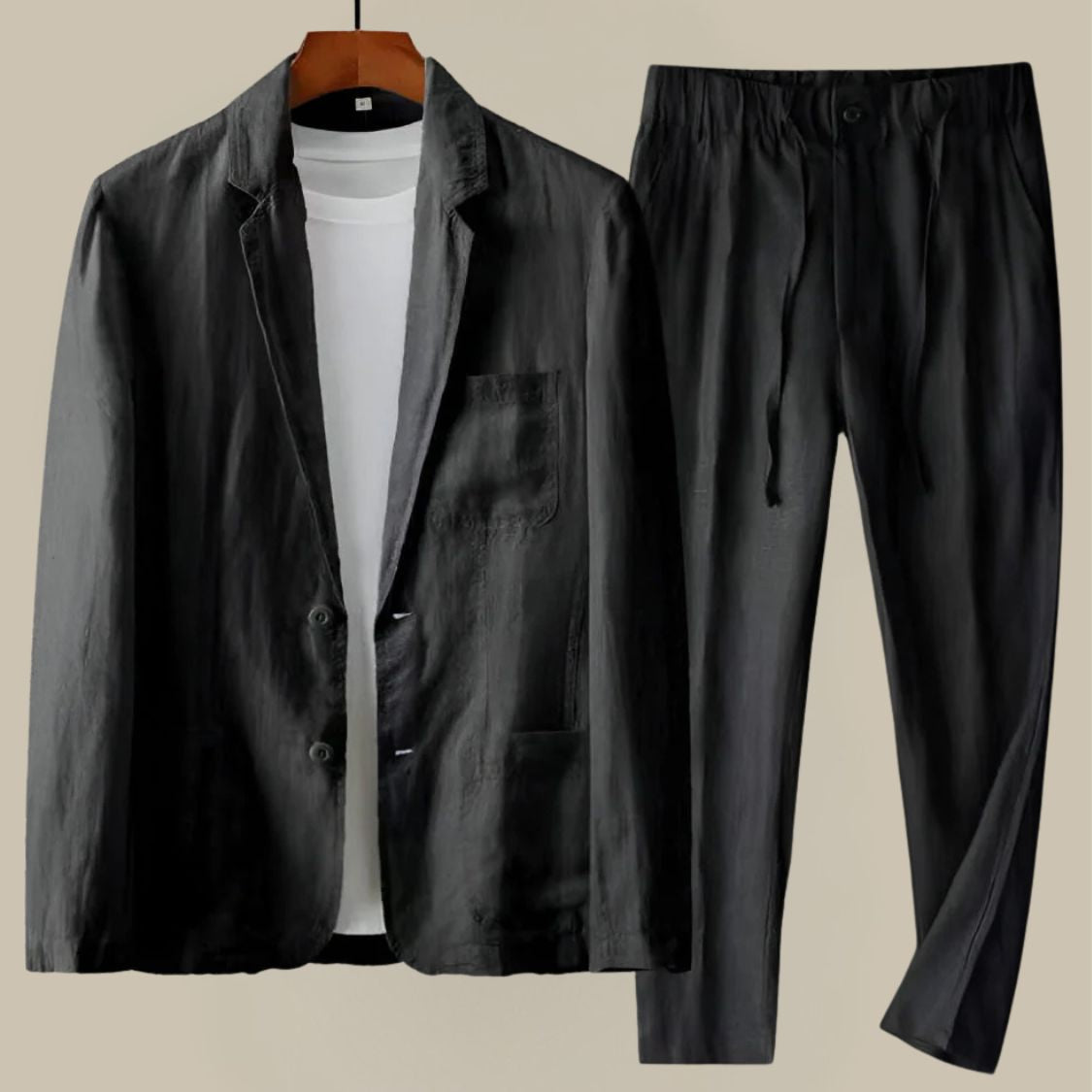 Heren Linnen Pak met Blazer en Broek