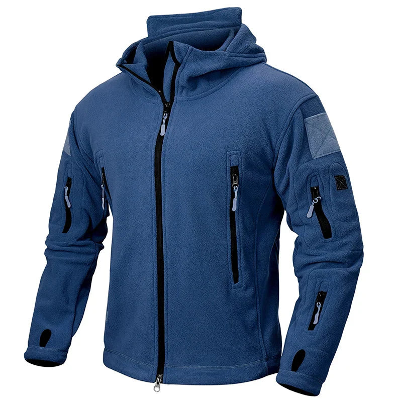 Heren Outdoor Fleece Jas met Capuchon en Ritssluiting