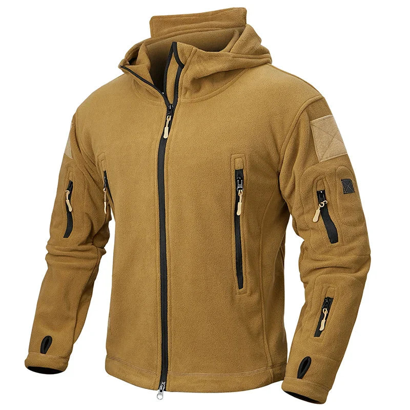 Heren Outdoor Fleece Jas met Capuchon en Ritssluiting