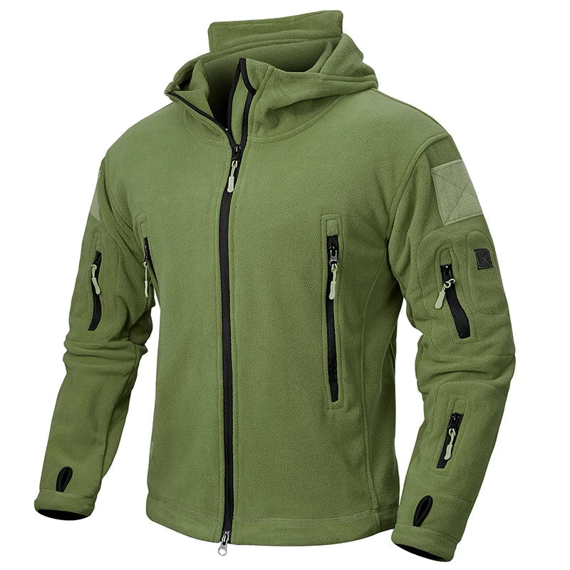Heren Outdoor Fleece Jas met Capuchon en Ritssluiting