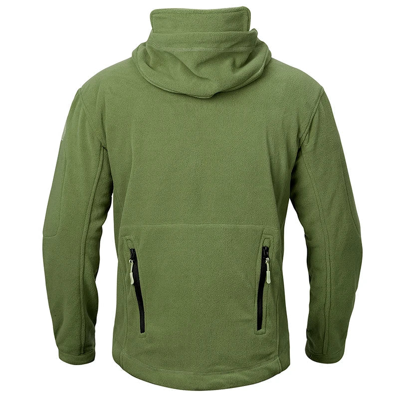 Heren Outdoor Fleece Jas met Capuchon en Ritssluiting