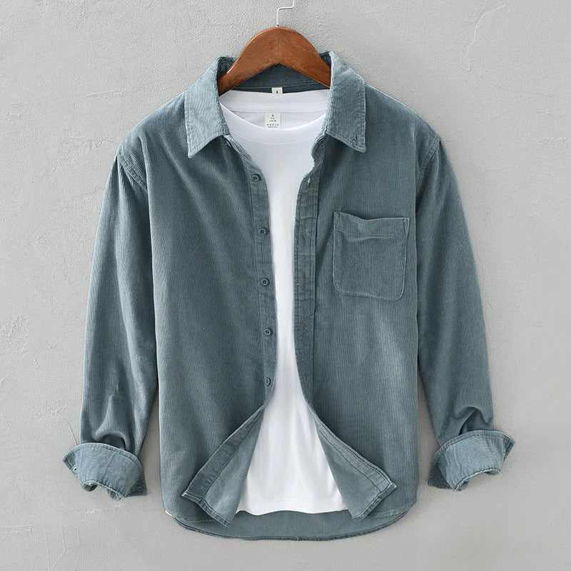 Heren Overshirt van Corduroy met Lange Mouwen