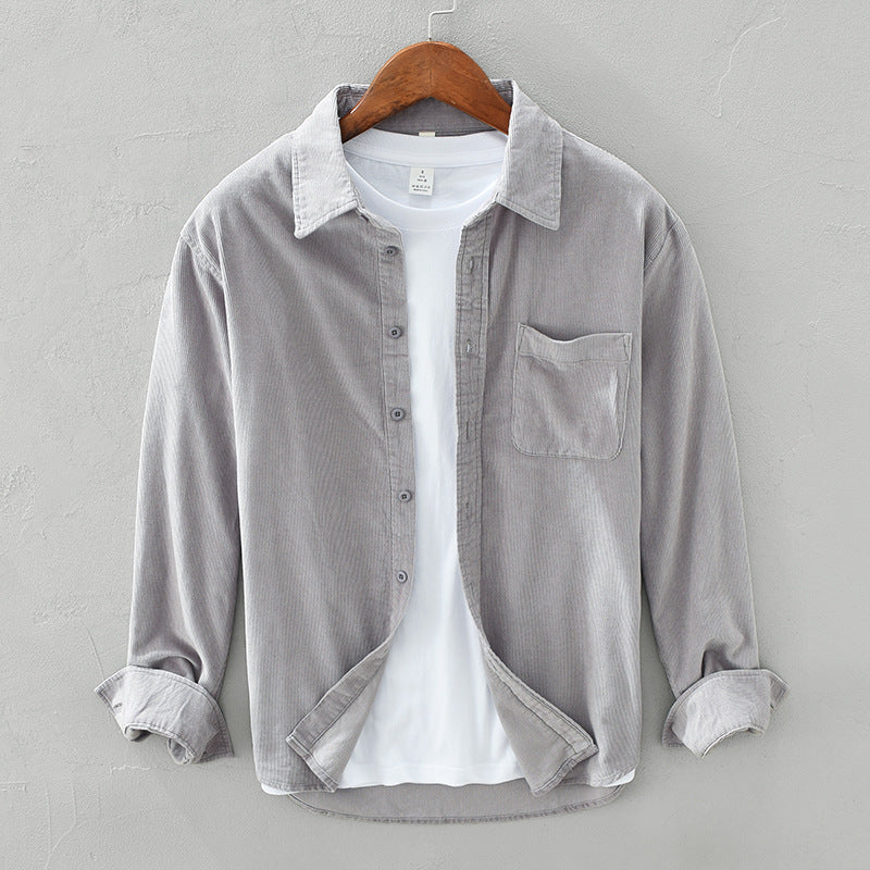 Heren Overshirt van Corduroy met Lange Mouwen