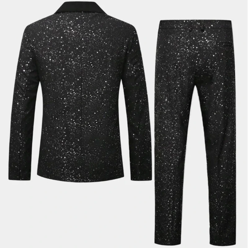Heren Pak met Glitter Colbert en Broek
