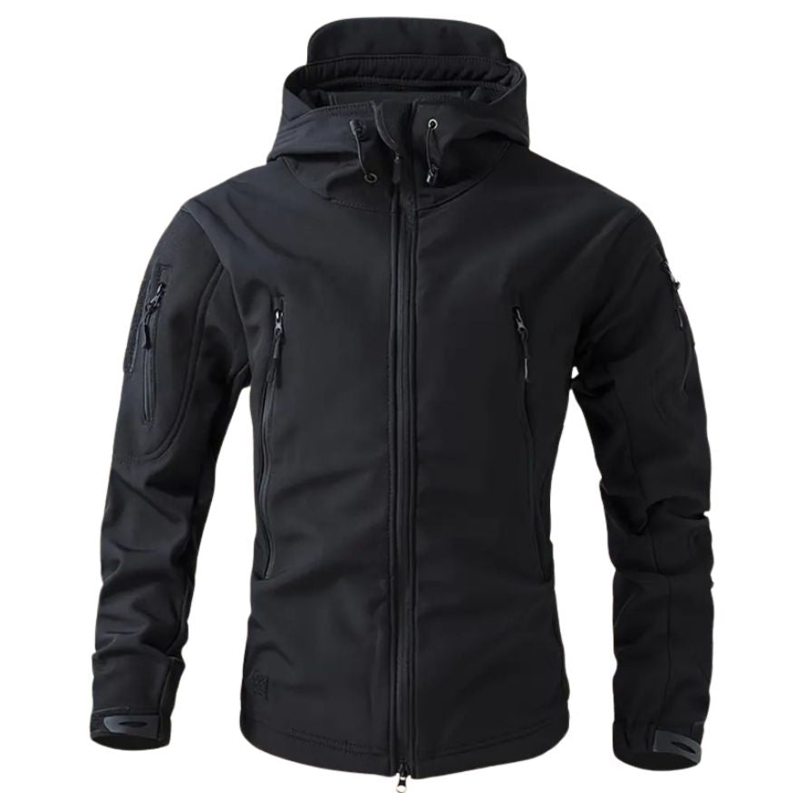 Heren Softshell Jas met Capuchon en Meerdere Ritszakken
