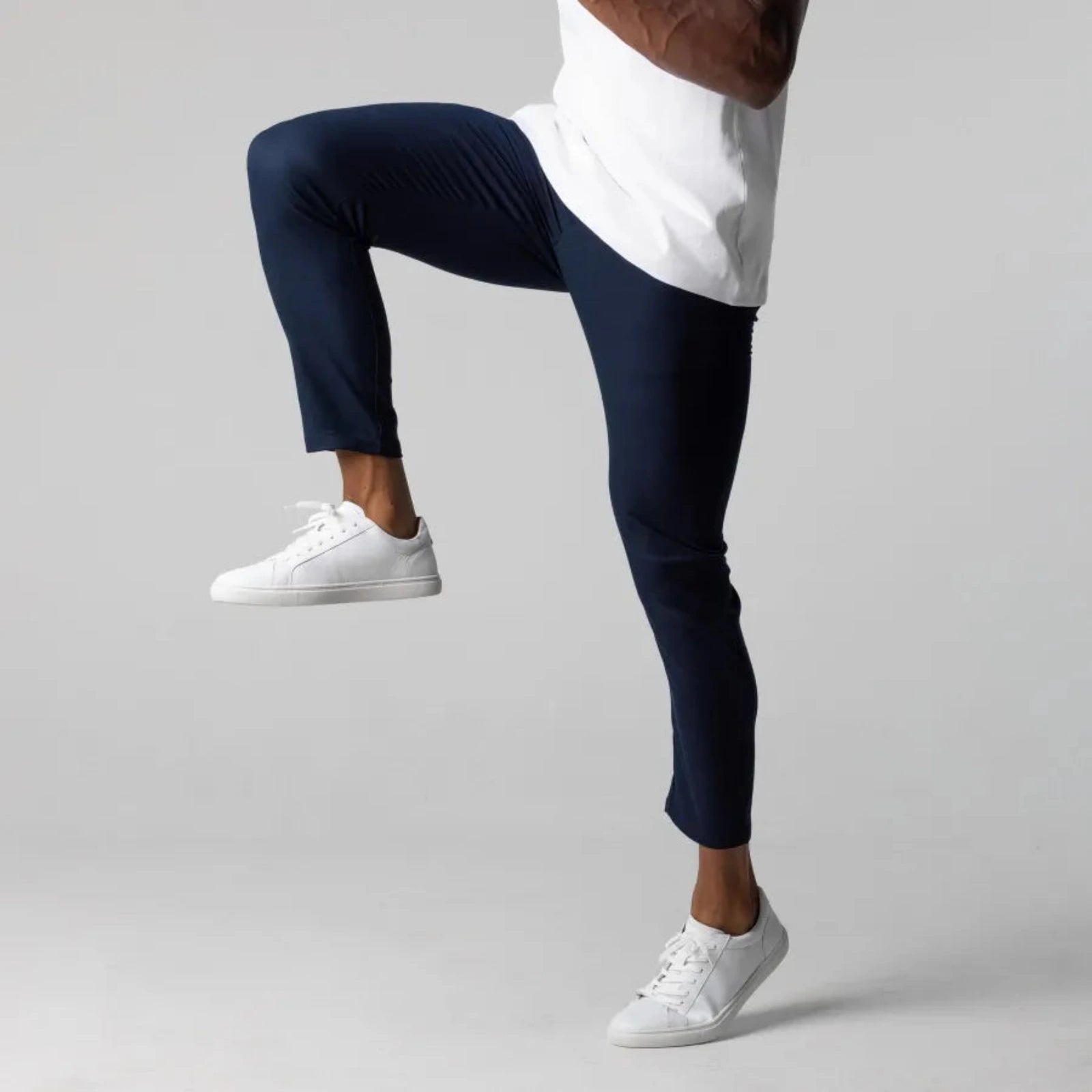 Heren Stretchbroek met Elastische Tailleband