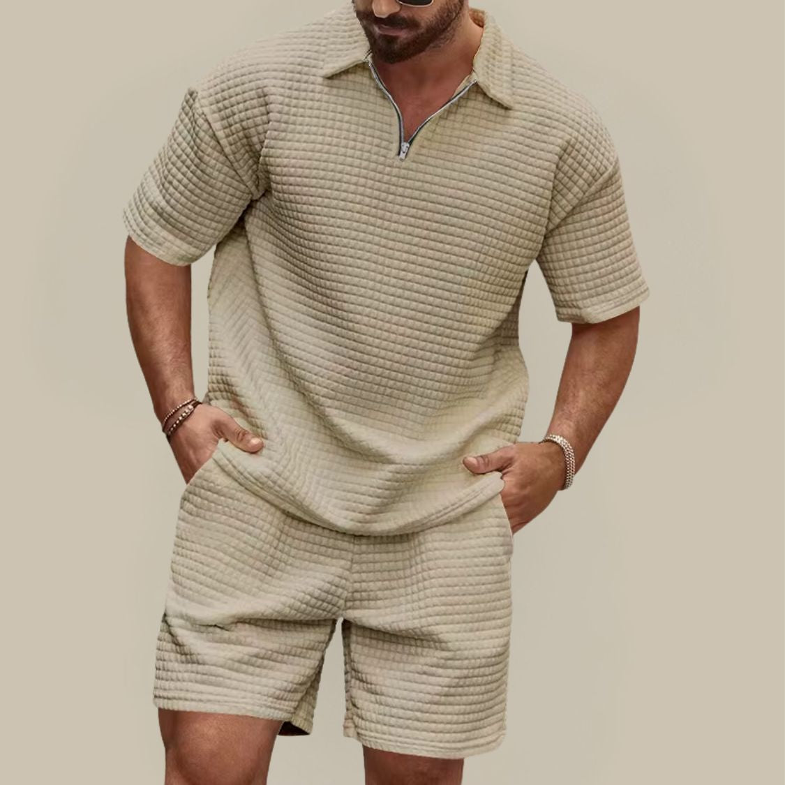 Heren Tweedelige Zomerset met Polo en Short