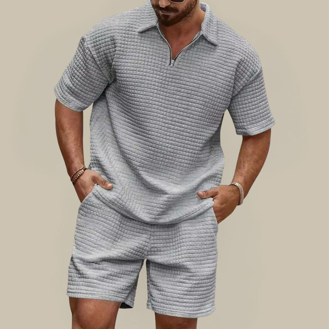 Heren Tweedelige Zomerset met Polo en Short