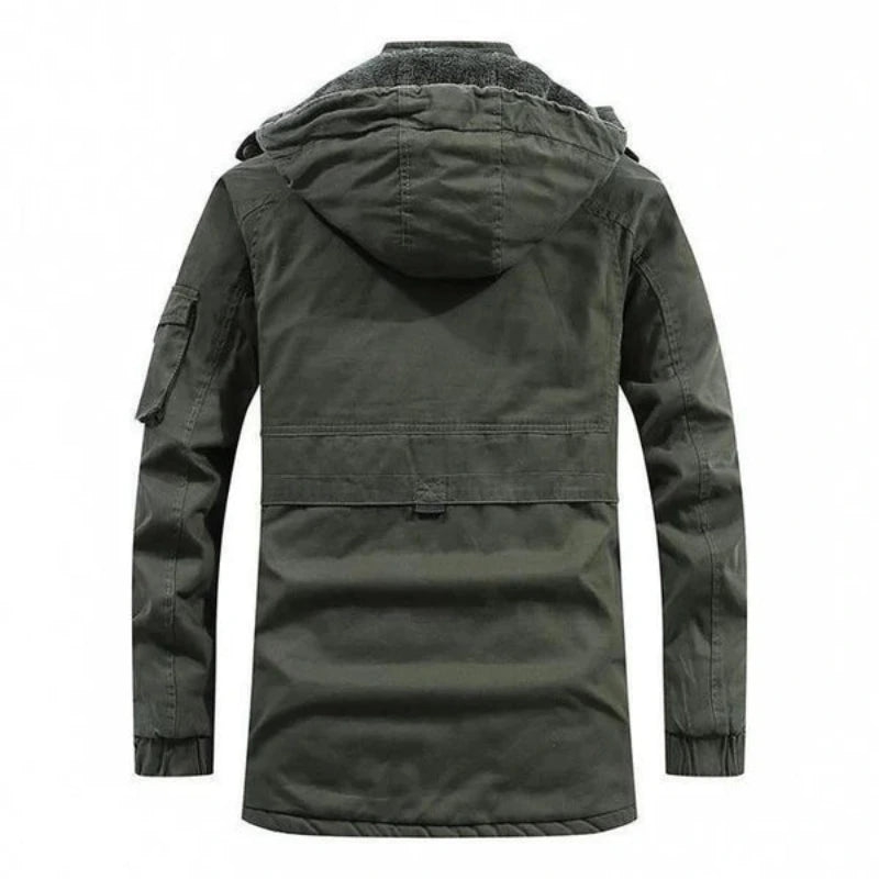 Heren Winterjas met Fleecevoering, Capuchon en Zakken