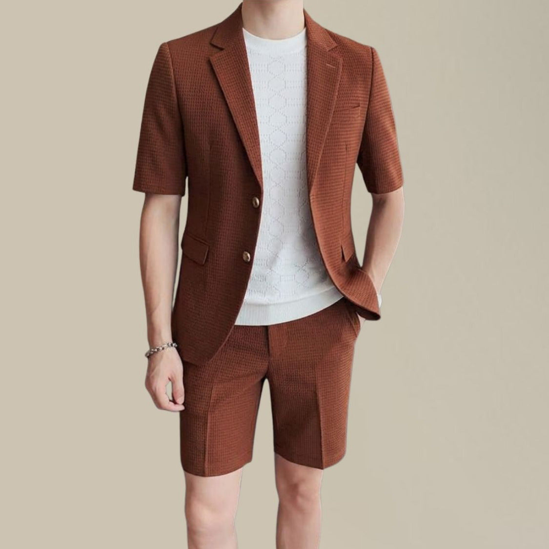 Heren Zomerset met Blazer en Korte Broek