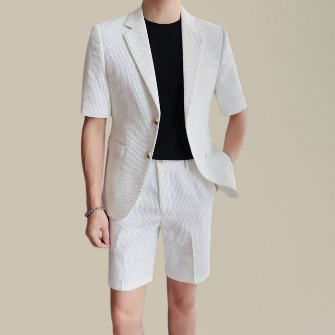 Heren Zomerset met Blazer en Korte Broek