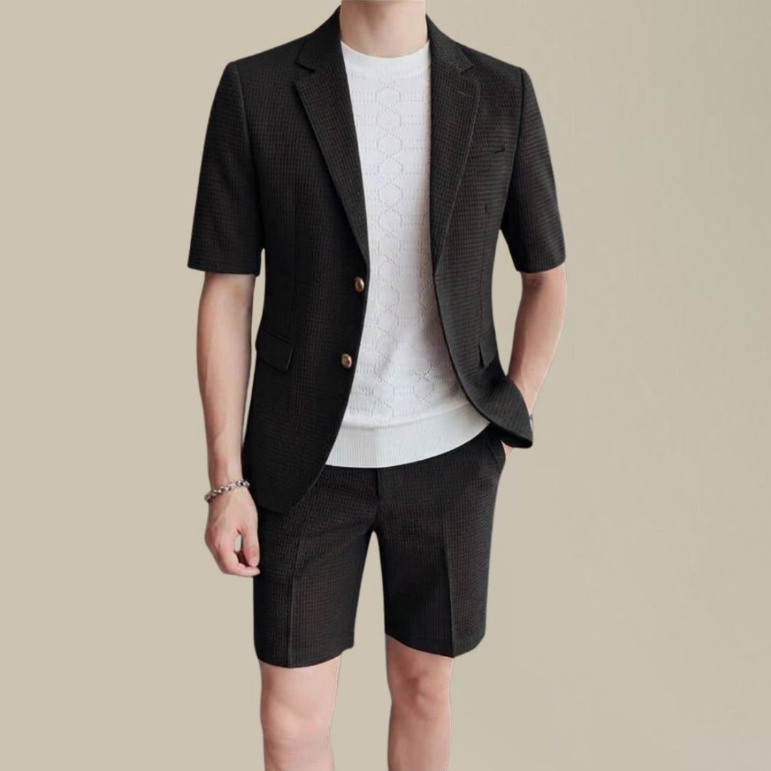Heren Zomerset met Blazer en Korte Broek