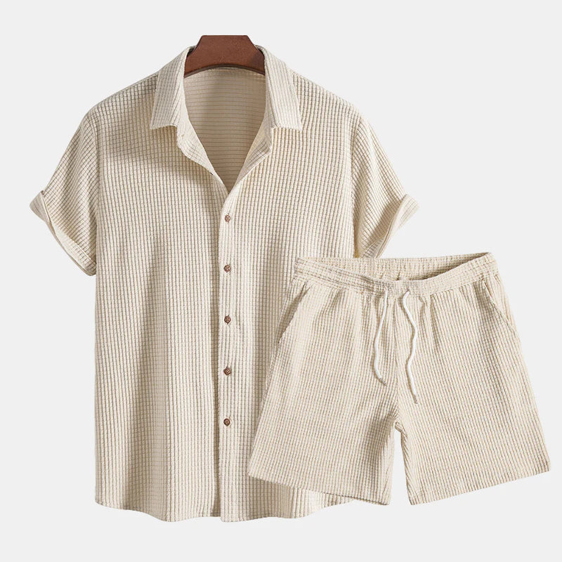 Heren Zomerset met Korte Mouwen Shirt en Korte Broek